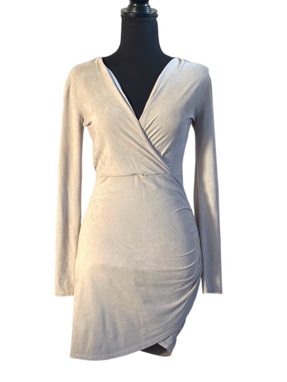 Room Service Velvet Ruched Dress 🩶🤍 - Picture 6 of 6
